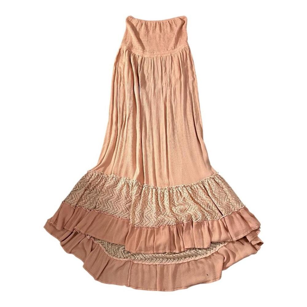 Hayden Los Angeles Strapless Bohemian Maxi Dress